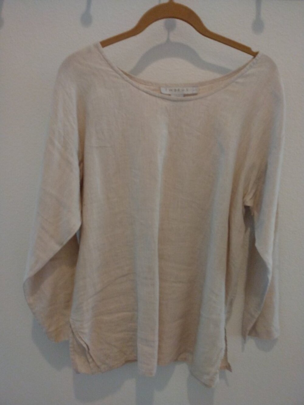 Beige Linen tunic top